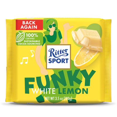 Ritter Sport Choc Bar White Lmn Nrs - 3.5 OZ - Image 1