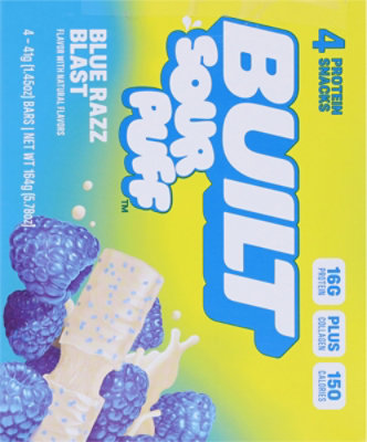 Built Puff Protein Bar Blue Razz Blast 4 Count Box 1.41 Oz Bars - 4 CT - Image 5