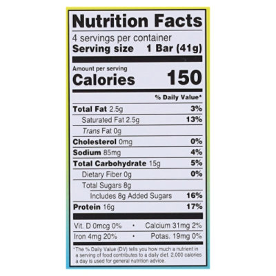 Built Puff Protein Bar Blue Razz Blast 4 Count Box 1.41 Oz Bars - 4 CT - Image 3