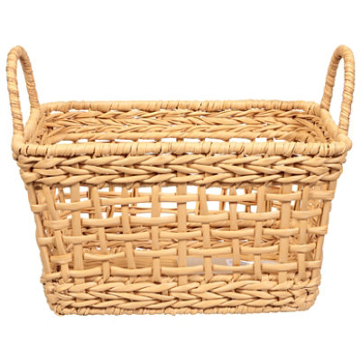 Signature Select Crosshatch Weave Basket Small -Each - Image 1