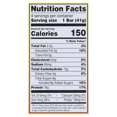 Built Puff Protein Bar Sweet Peach Punch 4 Count Box 1.41 Oz Bars - 4 CT - Image 3