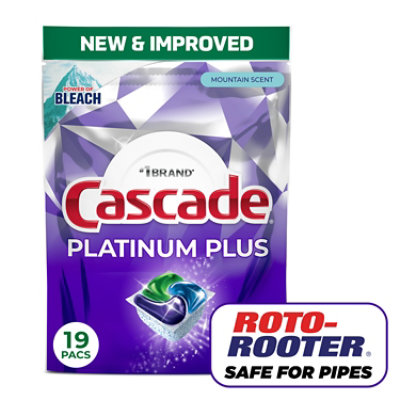 Cascade Platinum Plus Actionpacs, Mountain Scent - 19 Ct. - 19 CT