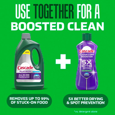 Cascade Rinse Aid Clean & Dry Booster - 30.5 Fl. Oz. - 30.5 FZ - Image 7