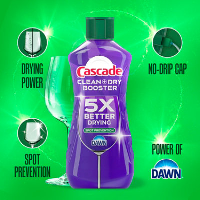 Cascade Rinse Aid Clean & Dry Booster - 30.5 Fl. Oz. - 30.5 FZ - Image 3