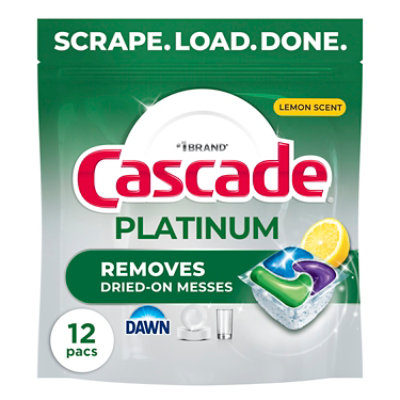 Cascade Platinum Actionpacs, Lemon - 12 CT