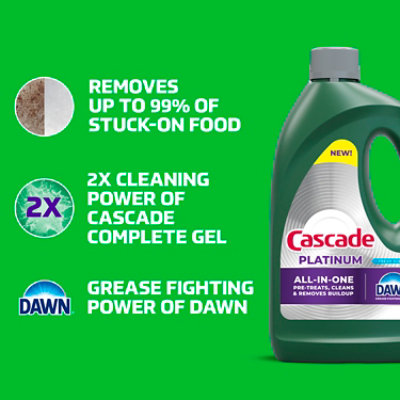 Cascade Platinum Plus Complete Gel, Fresh - 75 Fl. Oz. - 75 FZ - Image 2