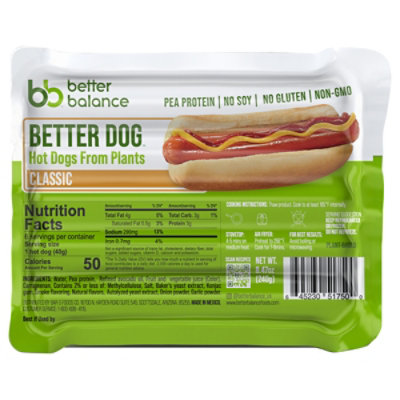 Better Balance Hot Dog Classic - 8.47 OZ - Image 1