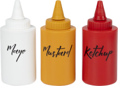Signature Select Condiment Squeeze Bottles - 3 Count - Image 1