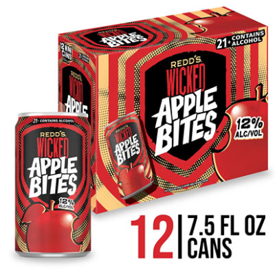 Redd's Wicked Apple Bites Beer 12-7.5 Fl Oz In Cans - 12-7.5 FZ - Image 1
