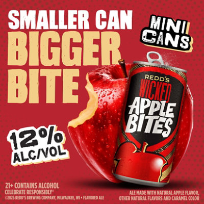 Redd's Wicked Apple Bites Beer 12-7.5 Fl Oz In Cans - 12-7.5 FZ - Image 5