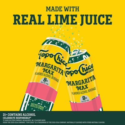 Topo Chico Hard Margarita Max Strawberry Hibiscus Beer In Cans - 24 FZ - Image 4