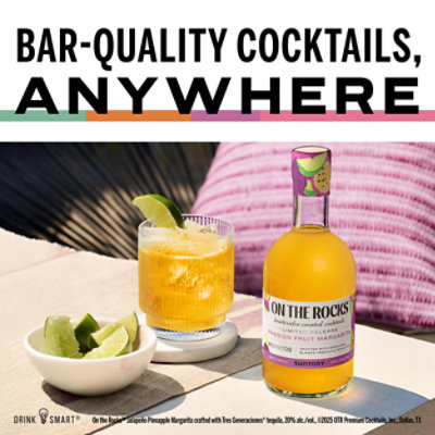 On The Rocks Passion Fruit Margarita - 375 ML - Image 2