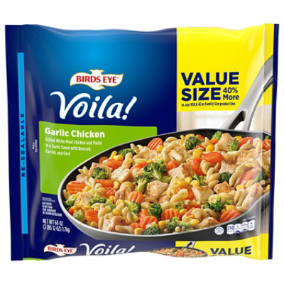 Be Voila Garlic Chicken, Frozen Meal, 60 Oz. Value Size Bag - 60 OZ - Image 2