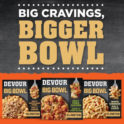 Devour Big Bowl Spicy Fried Chicken With Sweet And Spicy Glaze, 14 Oz Box - 14 OZ - Image 6