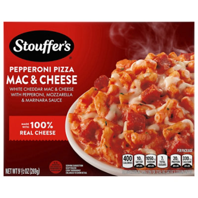 Stouffer's Pepperoni Pizza Macaroni Cheese Frozen Meal Box - 9.5 Oz - 9.5 OZ - Image 4