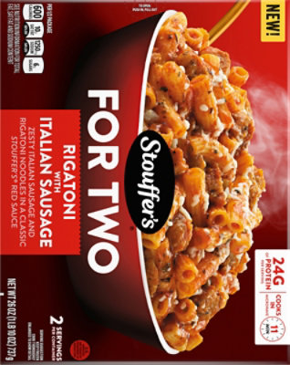 Stouffer's Italian Sausage Rigatoni For Two Frozen Entre Box 26 Oz - 26 OZ - Image 5
