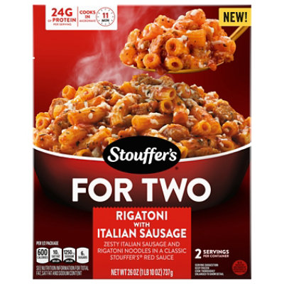 Stouffer's Italian Sausage Rigatoni For Two Frozen Entre Box 26 Oz - 26 OZ - Image 1