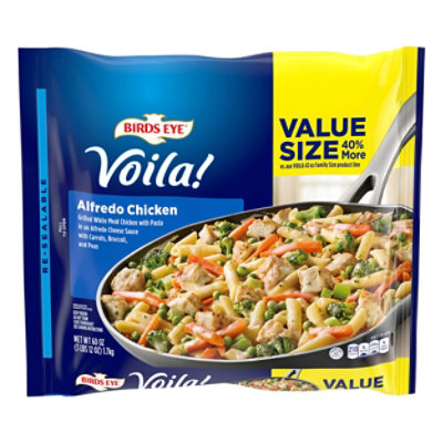 Be Voila Value Size Alfredo Chicken Frozen Meal, 60 Oz. Bag - 60 OZ - Image 2