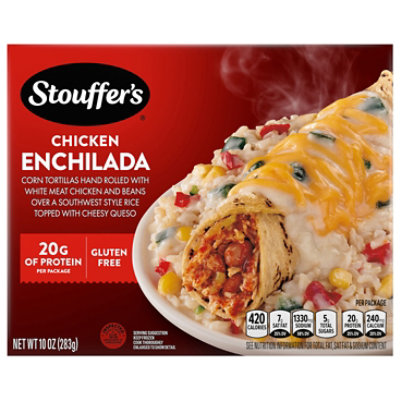 Stouffer's Chicken Enchilada Frozen Entree Box 10 Oz - 10 OZ - Image 4