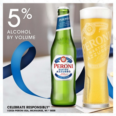 Peroni Nastro Azzurro Beer In Cans - 24 FZ - Image 2