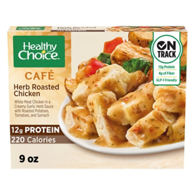 Healthy Choice Cafe Herb Roasted Chicken With Vegetables, Frozen Meal, 9 Oz - 9 OZ - Image 1