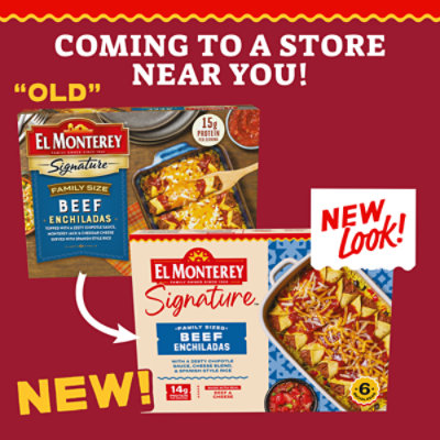 El Monterey Signature Beef Enchiladas Meal Tray - 30 Oz - 30 OZ - Image 2