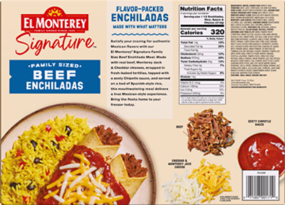 El Monterey Signature Beef Enchiladas Meal Tray - 30 Oz - 30 OZ - Image 3