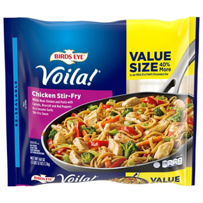 Be Voila Chicken Stir Fry Frozen Meal Value Size Bag - 60 OZ - Image 2
