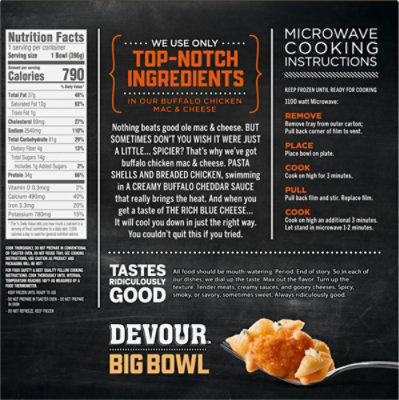 Devour Buffalo Style Chicken Mac & Cheese, 14 Oz Box - 14 OZ - Image 5