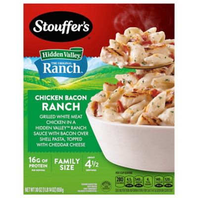 Stouffer's Family Chicken Bacon Ranch Frozen Meal Box - 30 Oz - 30 OZ - Image 4