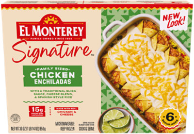 El Monterey Signature Chicken Enchiladas Tray - 30 Oz - 30 OZ - Image 2