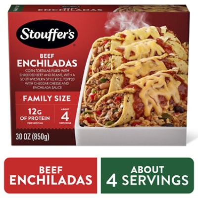 Stouffer's Family Beef Enchilada Frozen Family Size Entree Box - 30 Oz - 30 OZ - Image 1