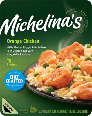 Michelinas Orange Chicken & Vegetable Rice Blend 4.5 Oz - 4.5 OZ - Image 1