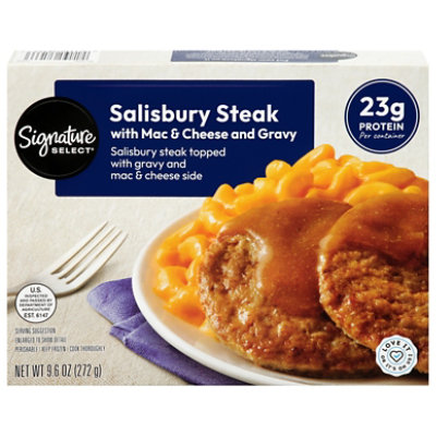 Signature Select Entree Salisbury Steak W/mac Cheese 9.6 Oz - 9.6 OZ - Image 2