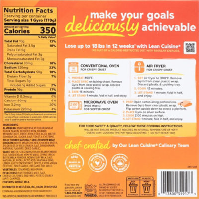 Lean Cuisine Mediterranean Style Chicken Gyro Frozen Meal Box - 6 Oz - 6 OZ - Image 5