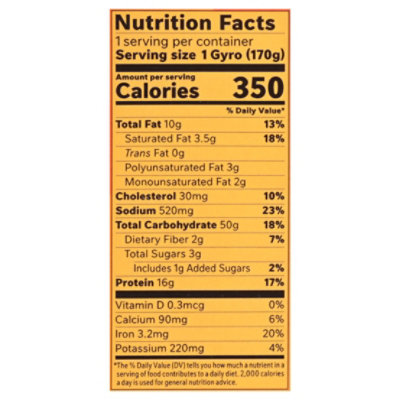 Lean Cuisine Mediterranean Style Chicken Gyro Frozen Meal Box - 6 Oz - 6 OZ - Image 3