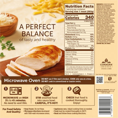 Healthy Choice Cafe Steamers Chicken Alfredo, Frozen Meal, 9.25 Oz. Bowl - 9.25 OZ - Image 6
