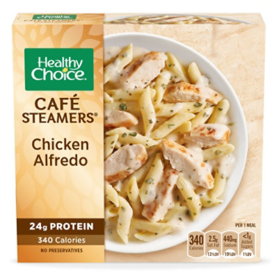 Healthy Choice Cafe Steamers Chicken Alfredo, Frozen Meal, 9.25 Oz. Bowl - 9.25 OZ - Image 1