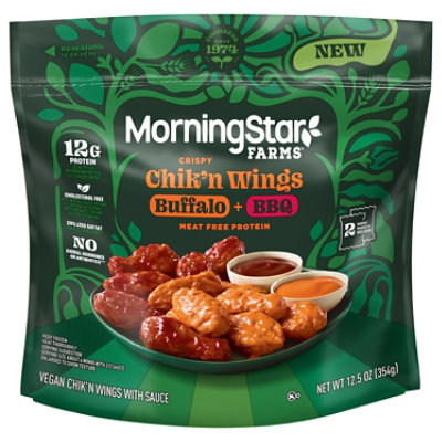 Morningstar Farms Poultry Bbq & Buffalo Flavors Sauced 12.5oz - 12.5 OZ - Image 2