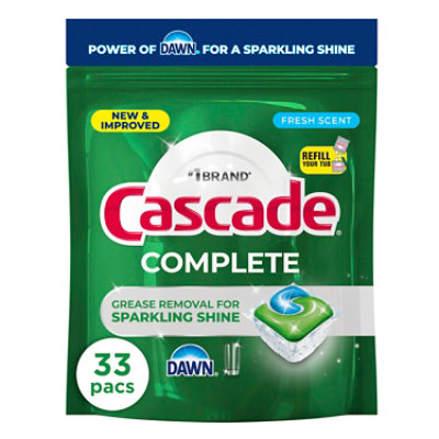 Cascade Complete Actionpacs, Fresh Scent - 33 Ct. - 33 CT - Image 1
