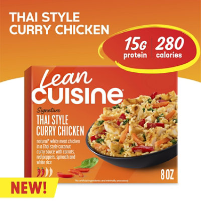 Lean Cuisine Thai Style Curry Chicken Frozen Entree Box 8 Oz - 8 OZ - Image 1