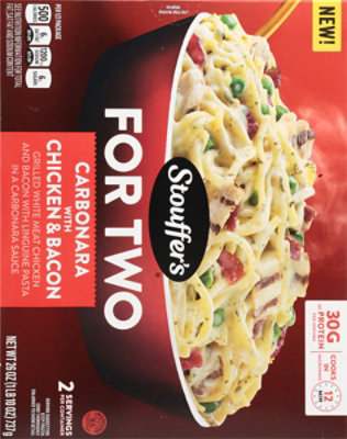Stouffer S Carbonara With Chicken & Bacon For Two Frozen Entre Box 26 Oz - 26 OZ - Image 5