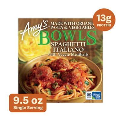 Amy's Spaghetti Italiano Bowl, 9.5oz - 9.5 OZ - Image 1