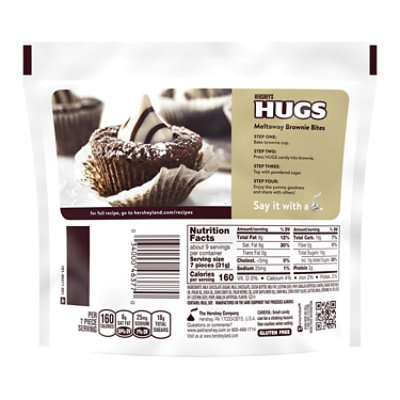 Hersheys Hugs Milk Chocolate Hugged By White Creme Share Pack Stand Up Bag - 9.4 OZ - Image 2