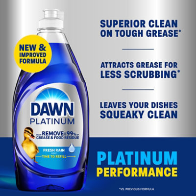 Dawn Platinum Dishwashing Liquid, Fresh Rain - 24 Fl. Oz. - 24 FZ - Image 3