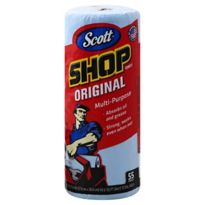 Scott Cleaning Wipes 55-Ct Shop Towels - 55.00 CT - Image 2