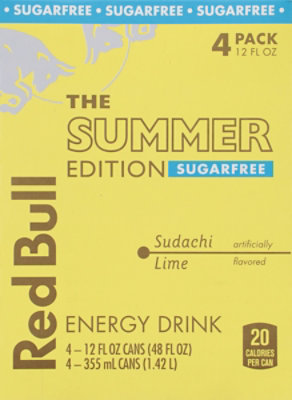 Red Bull Summer Edition 2026 Sugar Free 4-12fz - 4-12 FZ - Image 6