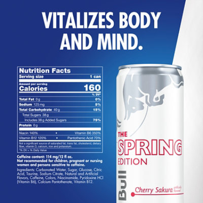 Red Bull Cherry Sakura Spring Edition Energy Drink - 12 Fl. Oz. - Image 2