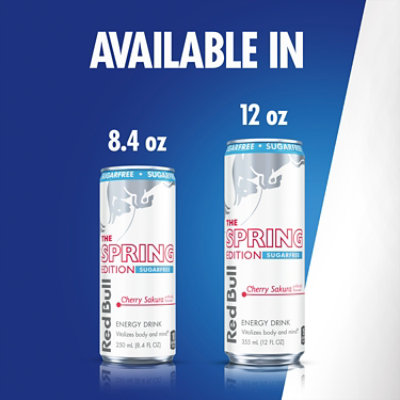 Red Bull Sugar Free Cherry Sakura Spring Edition Energy Drink - 12 Fl. Oz. - Image 6