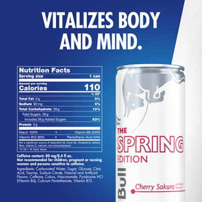 Red Bull Cherry Sakura Spring Edition Energy Drink - 8.4 Fl. Oz. - Image 2